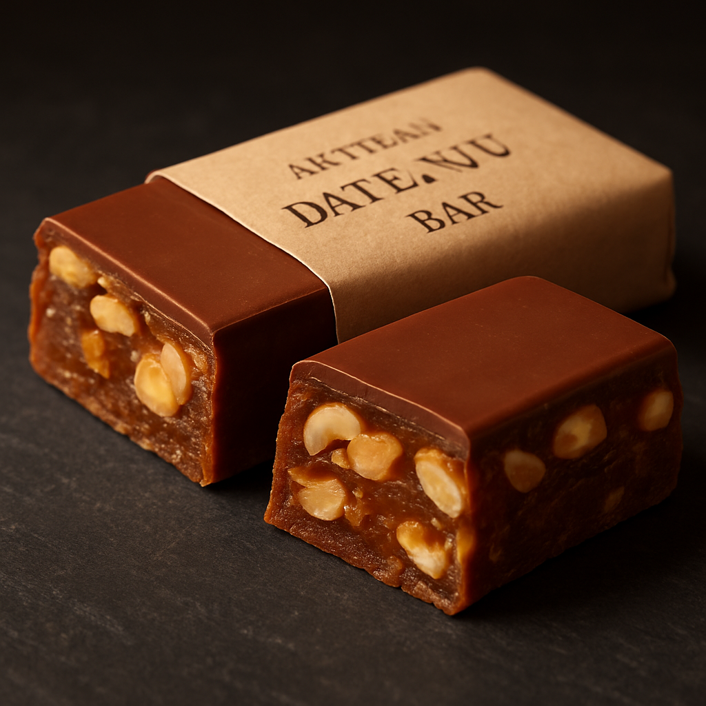 Caramel Nut Bar — The date that bites back.